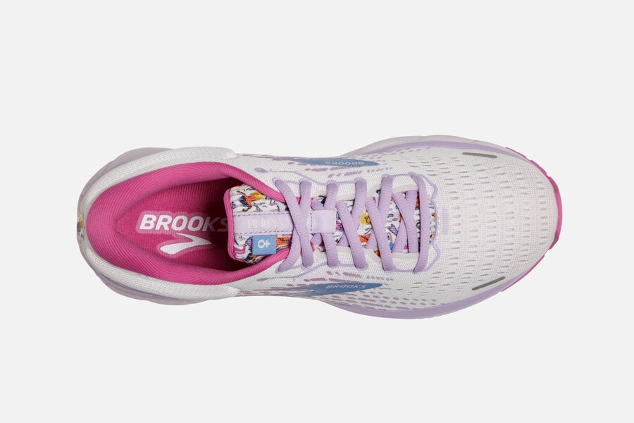 Brooks Ghost 13 Road Löparskor Dam - Vita/Rosa/Blå - 5690-QANFO